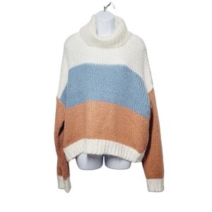 Blue B Thick Knit Cowl Neck Sweater Top